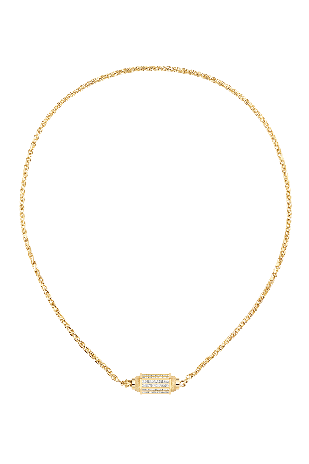 Diamond Micro Coco Necklace-YELLOW GOLD-42-JEWELRYFINE JEWELNECKLACE O-MARIE LICHTENBERG