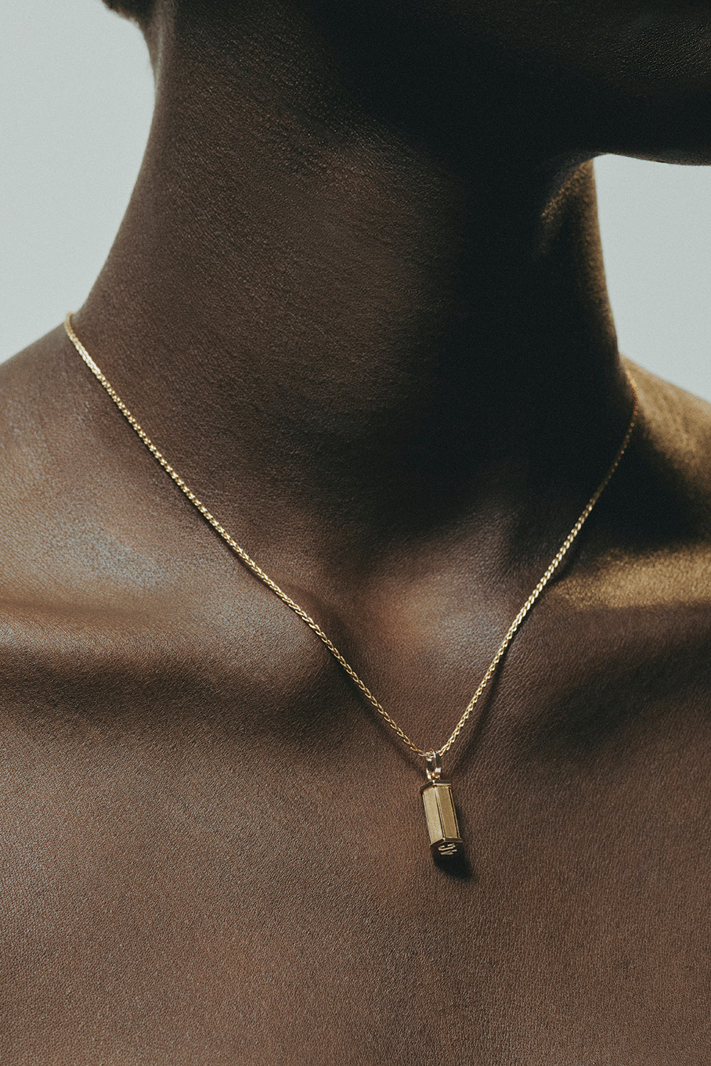 Micro Weight Pendant-YELLOW GOLD-JEWELRYFINE JEWELPENDANT-MARIE LICHTENBERG