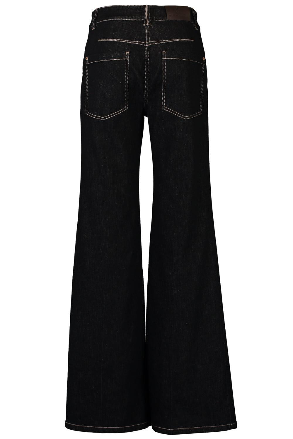 No Fade Stretch Pant-BLUE-36-CLOTHINGPANTWIDE LEG-BRUNELLO CUCINELLI