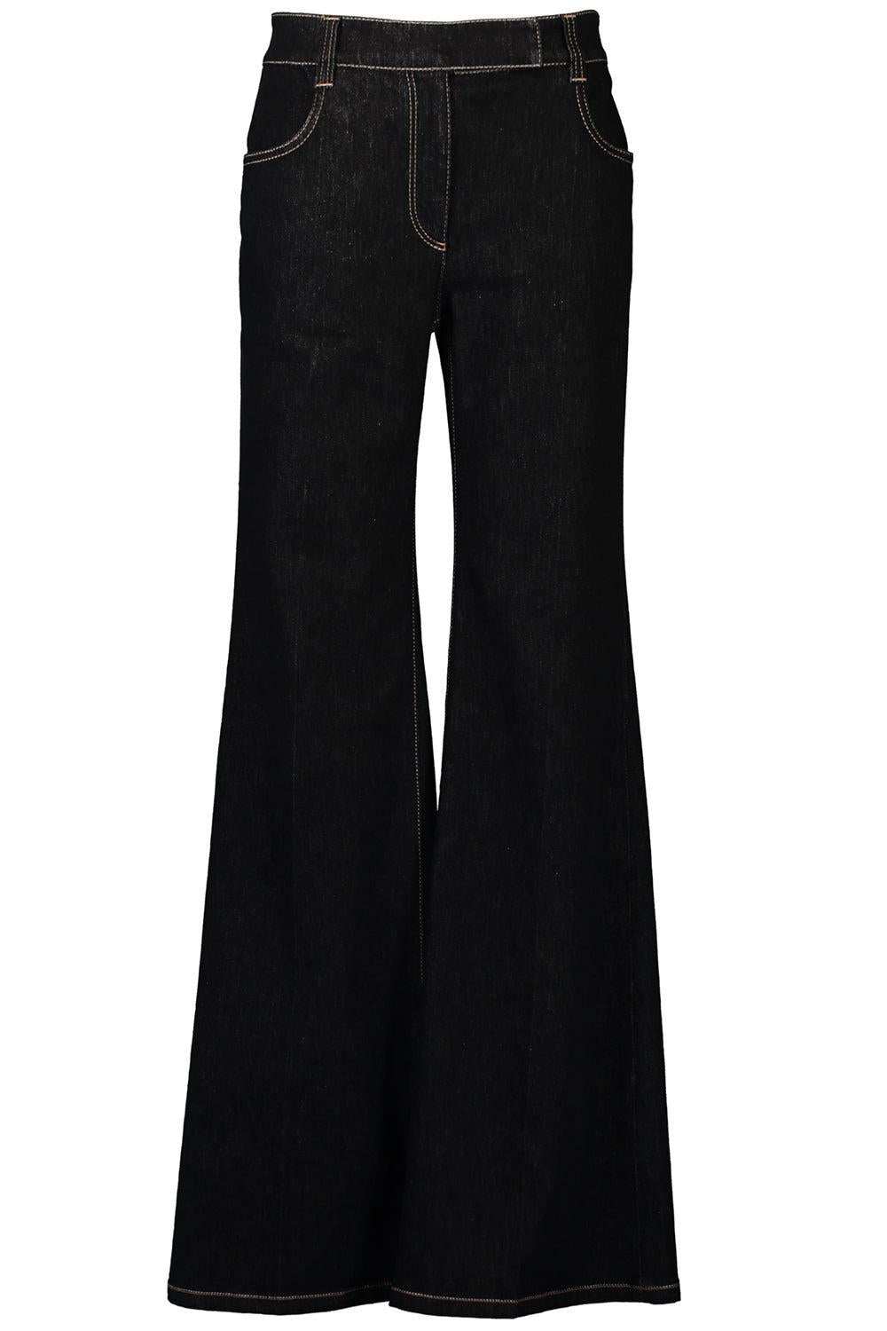 No Fade Stretch Pant-BLUE-36-CLOTHINGPANTWIDE LEG-BRUNELLO CUCINELLI