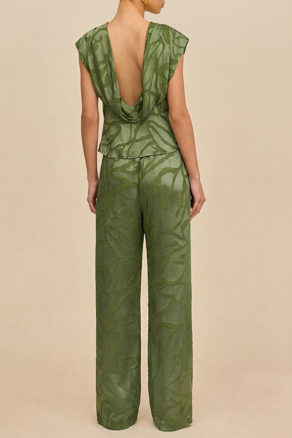 Sara Pant - Deep Pasture-GREEN-XS-CLOTHINGPANTWIDE LEG-CULT GAIA