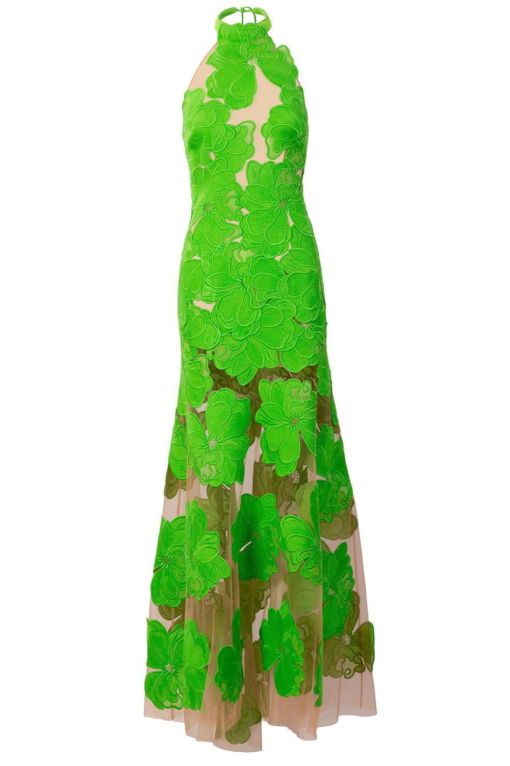 Mab Dress - Green-GREEN-S-CLOTHINGDRESSGOWN-SILVIA TCHERASSI