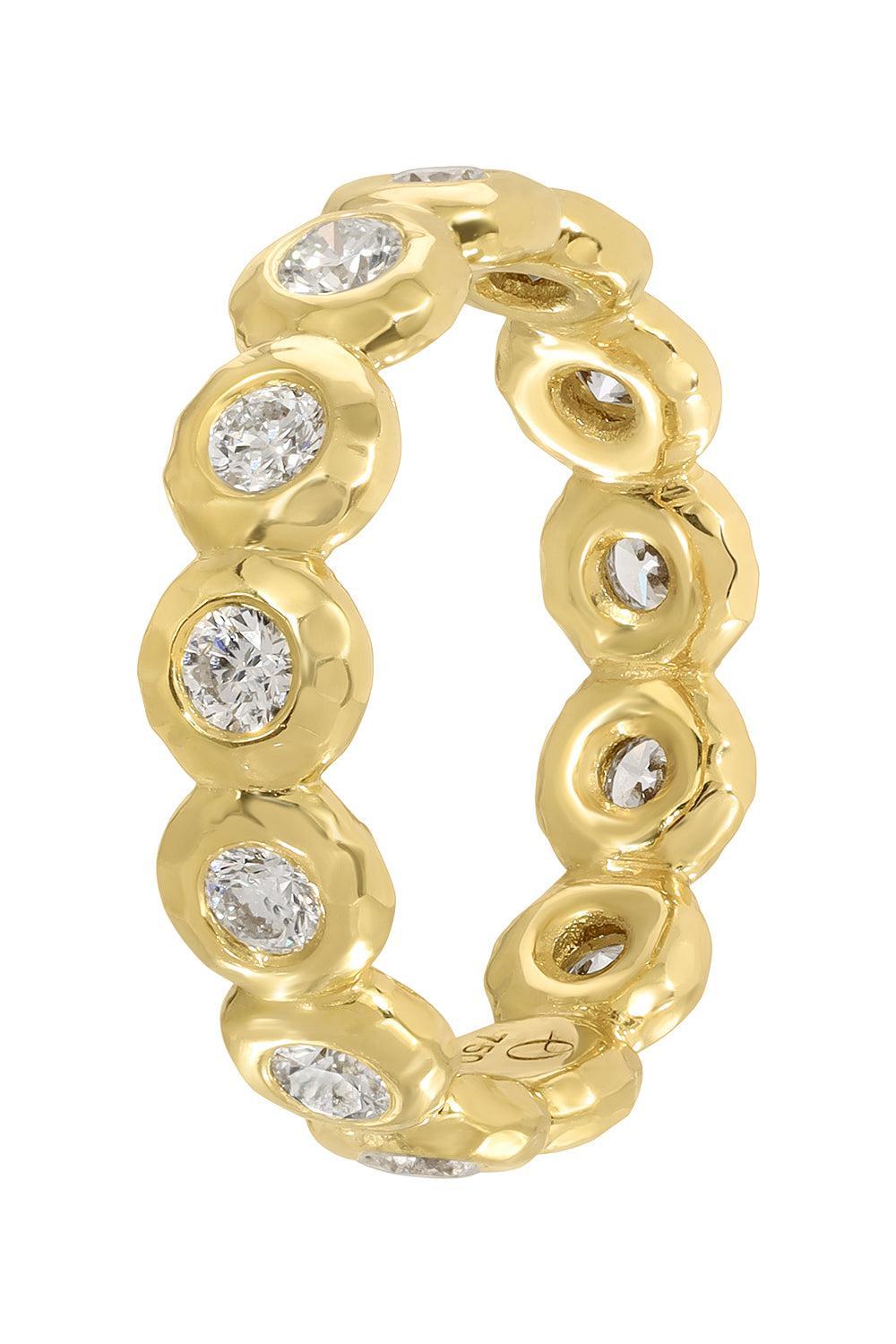 Diamond Medium Nesting Gem Eternity Ring-YELLOW GOLD-6-JEWELRYFINE JEWELRING-OCTAVIA ELIZABETH