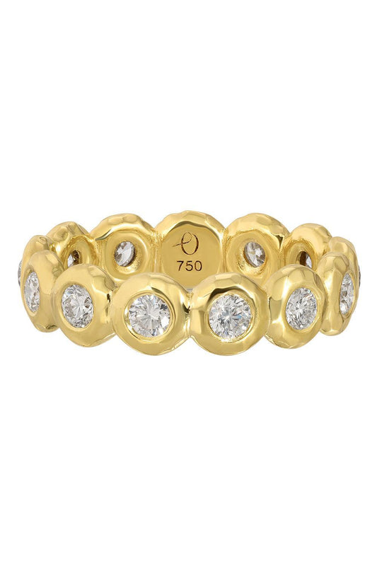 Diamond Medium Nesting Gem Eternity Ring-YELLOW GOLD-6-JEWELRYFINE JEWELRING-OCTAVIA ELIZABETH