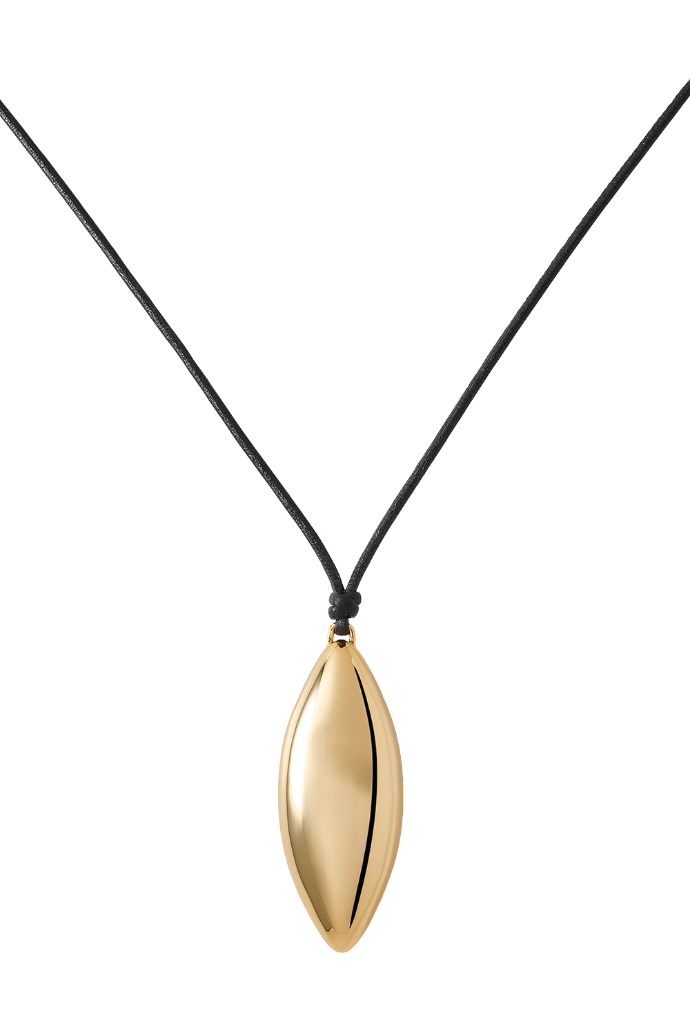 Dagger Cord Long Pendant Necklace - Yellow