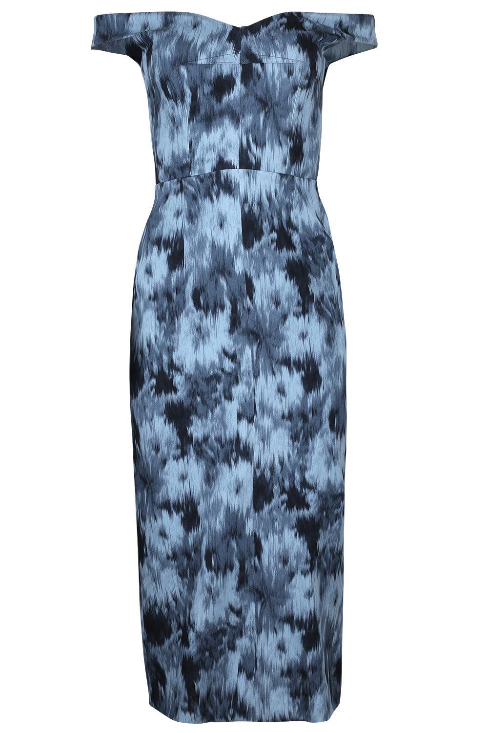 Portrait Neck Sheath Dress-LAKEMULT-4-CLOTHINGDRESSCOCKTAIL-MICHAEL KORS COLLECTION