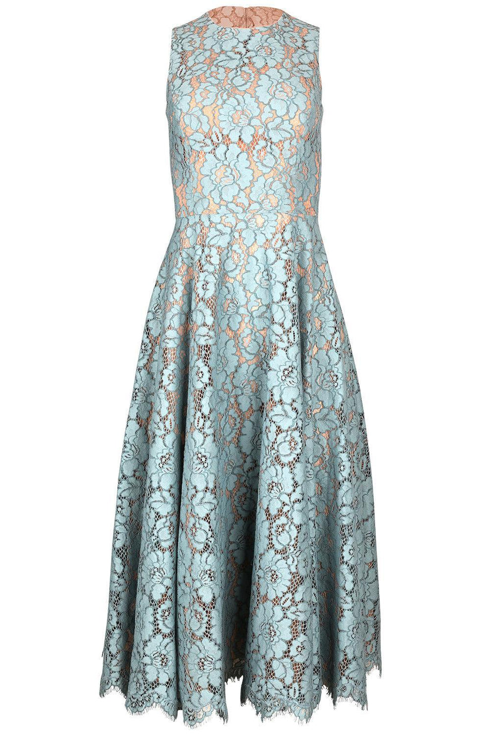 Michael Kors Collection Women's Floral Lace Dress - Blue - Size 6