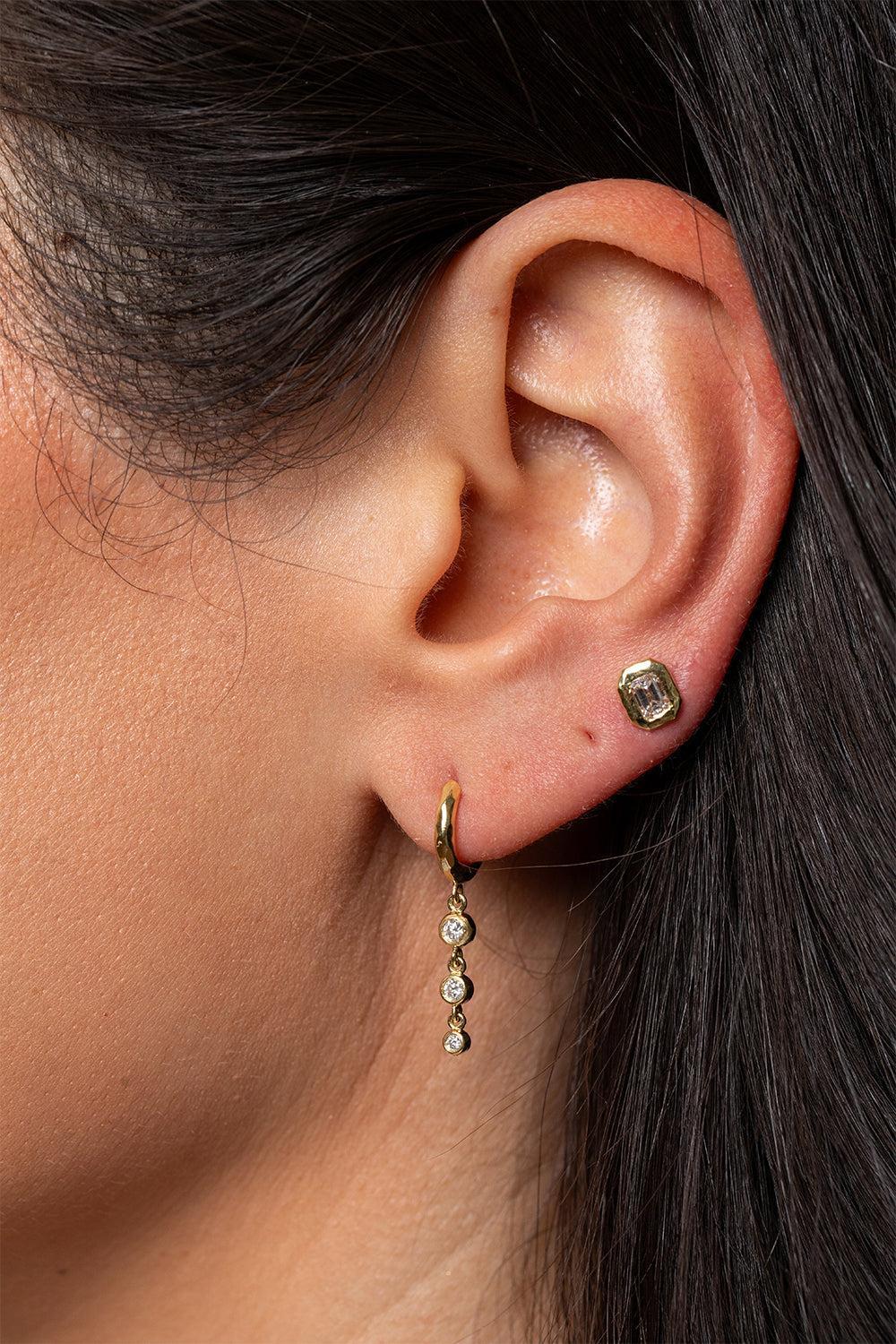 Diamond Micro Gabby Three Drop Nesting Gem Earrings-YELLOW GOLD-JEWELRYFINE JEWELEARRING-OCTAVIA ELIZABETH