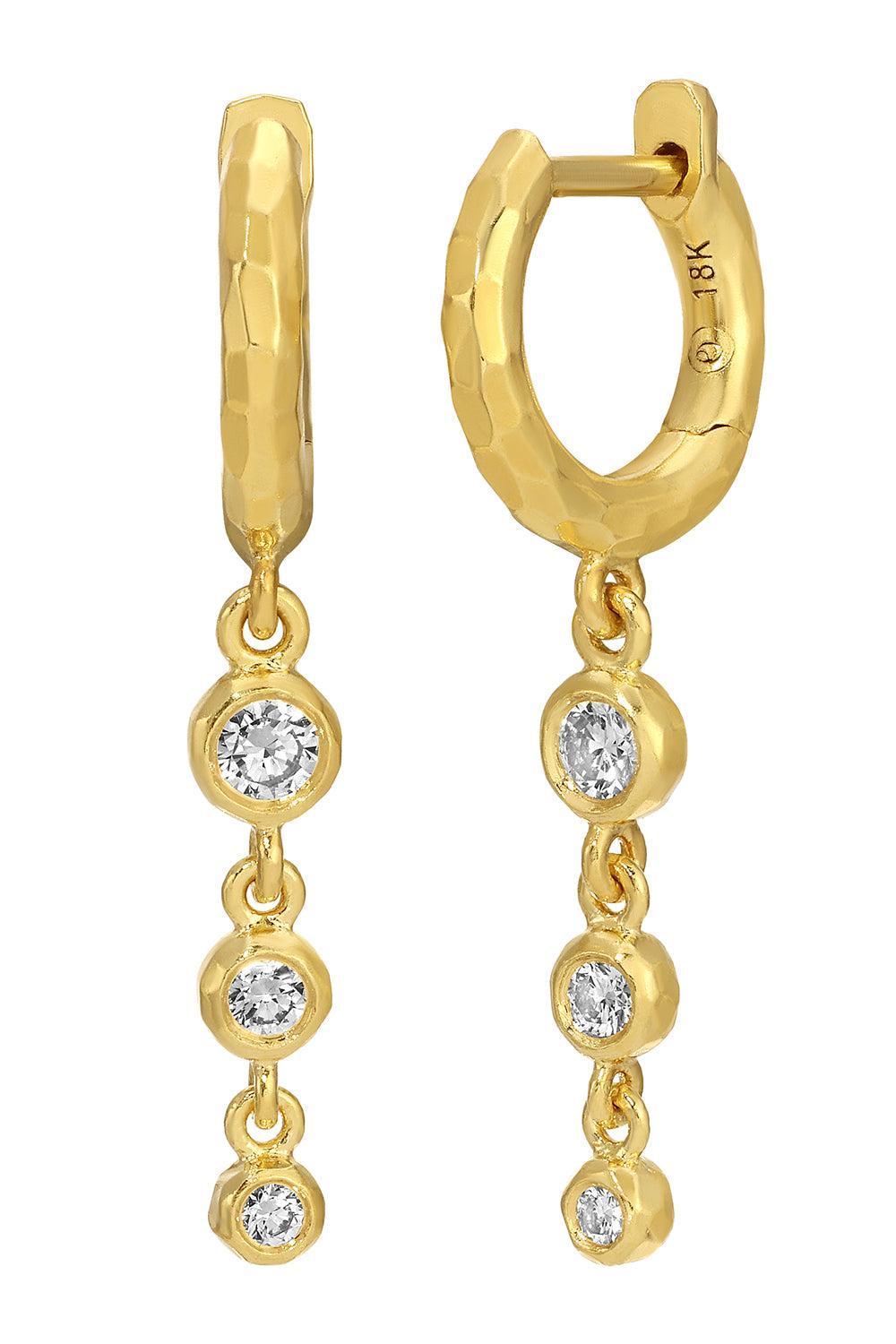 Diamond Micro Gabby Three Drop Nesting Gem Earrings-YELLOW GOLD-JEWELRYFINE JEWELEARRING-OCTAVIA ELIZABETH
