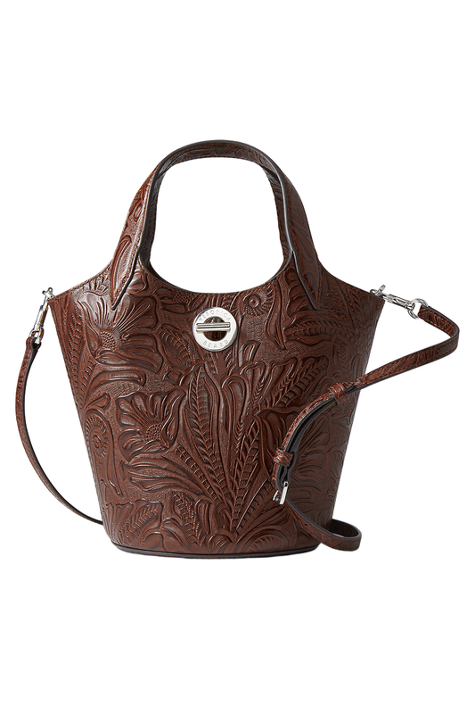 Anchor Bag - Brown Embossed