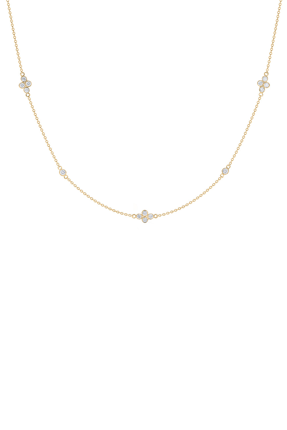 Diamond Quad String Necklace