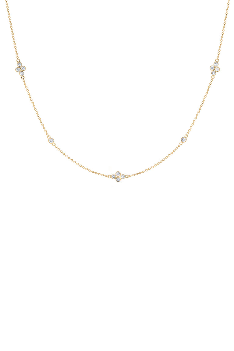 Diamond Quad String Necklace