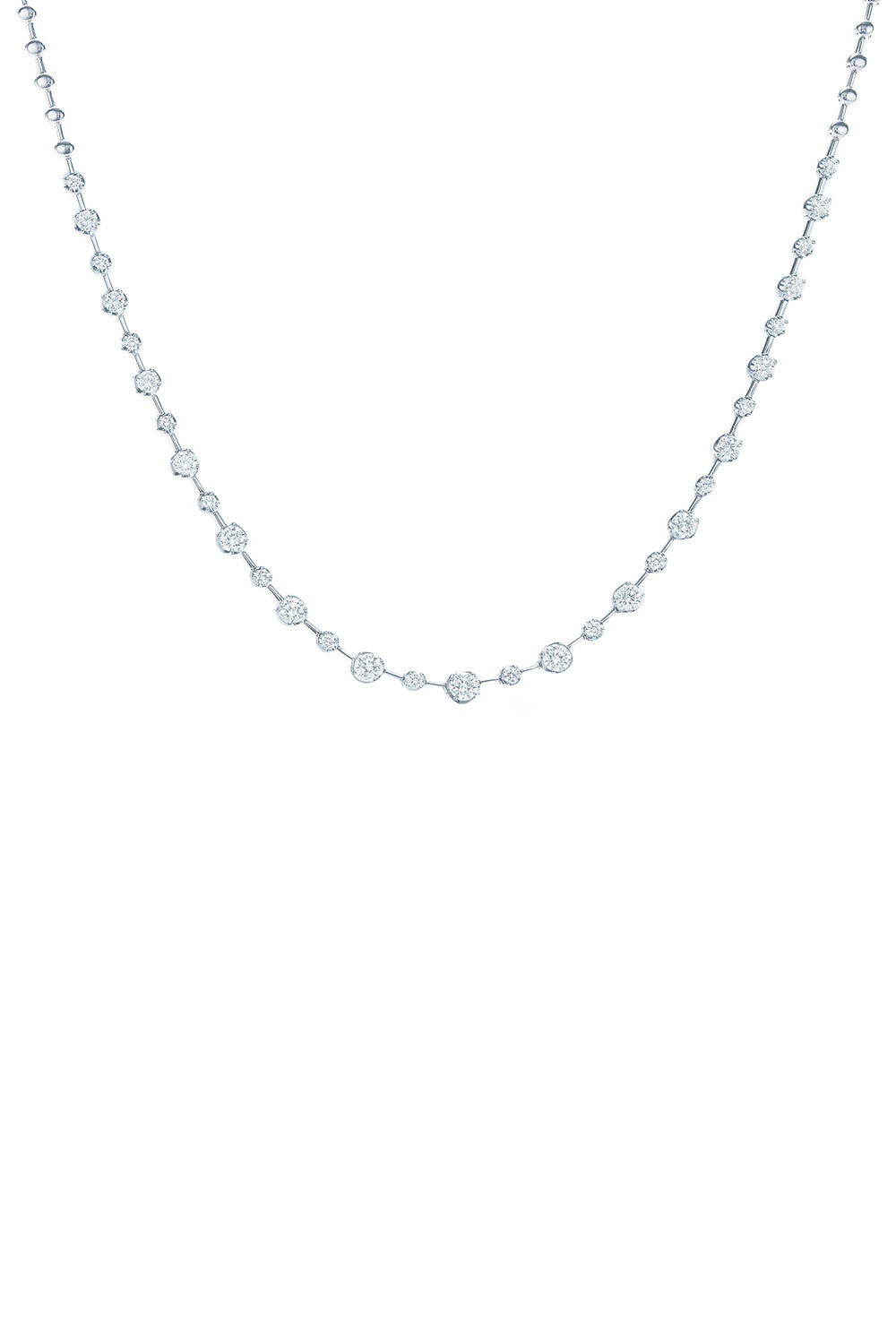 Diamond Alternating Starry Night Necklace