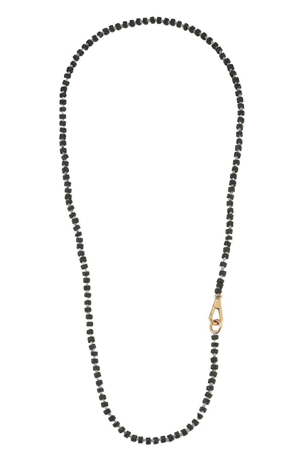 Lava Beaded Necklace-ROSE GOLD-22-JEWELRYFINE JEWELNECKLACE O-WALTERS FAITH