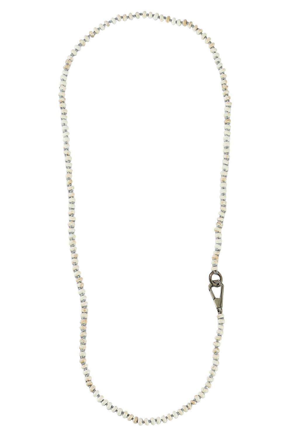 White Turquoise Beaded Necklace-RHODIUM-22-JEWELRYFINE JEWELNECKLACE O-WALTERS FAITH