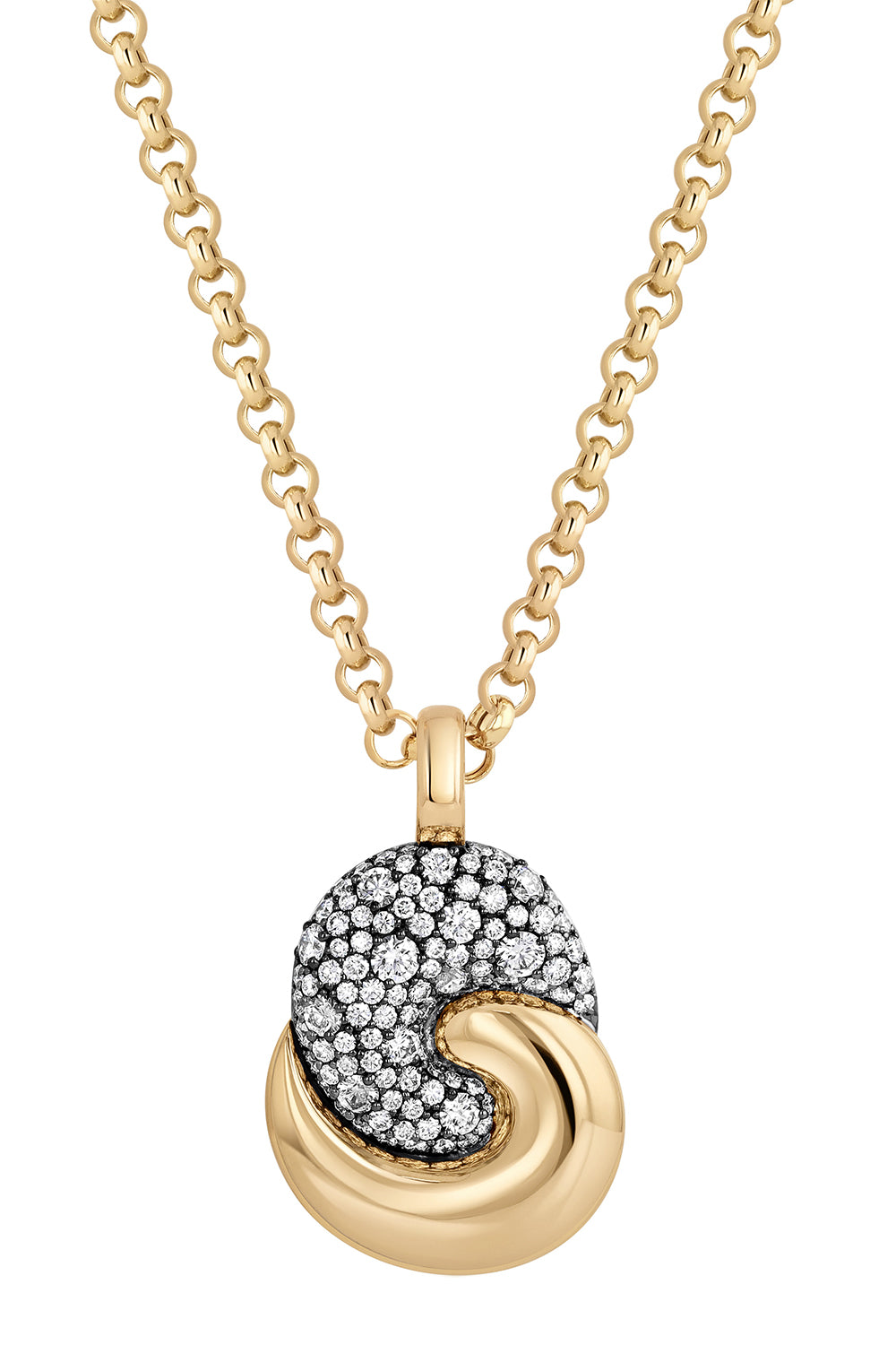 Diamond Large Duet Necklace