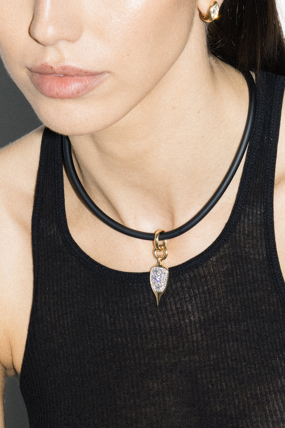 Diamond Thorn Carriage Charm Pendant