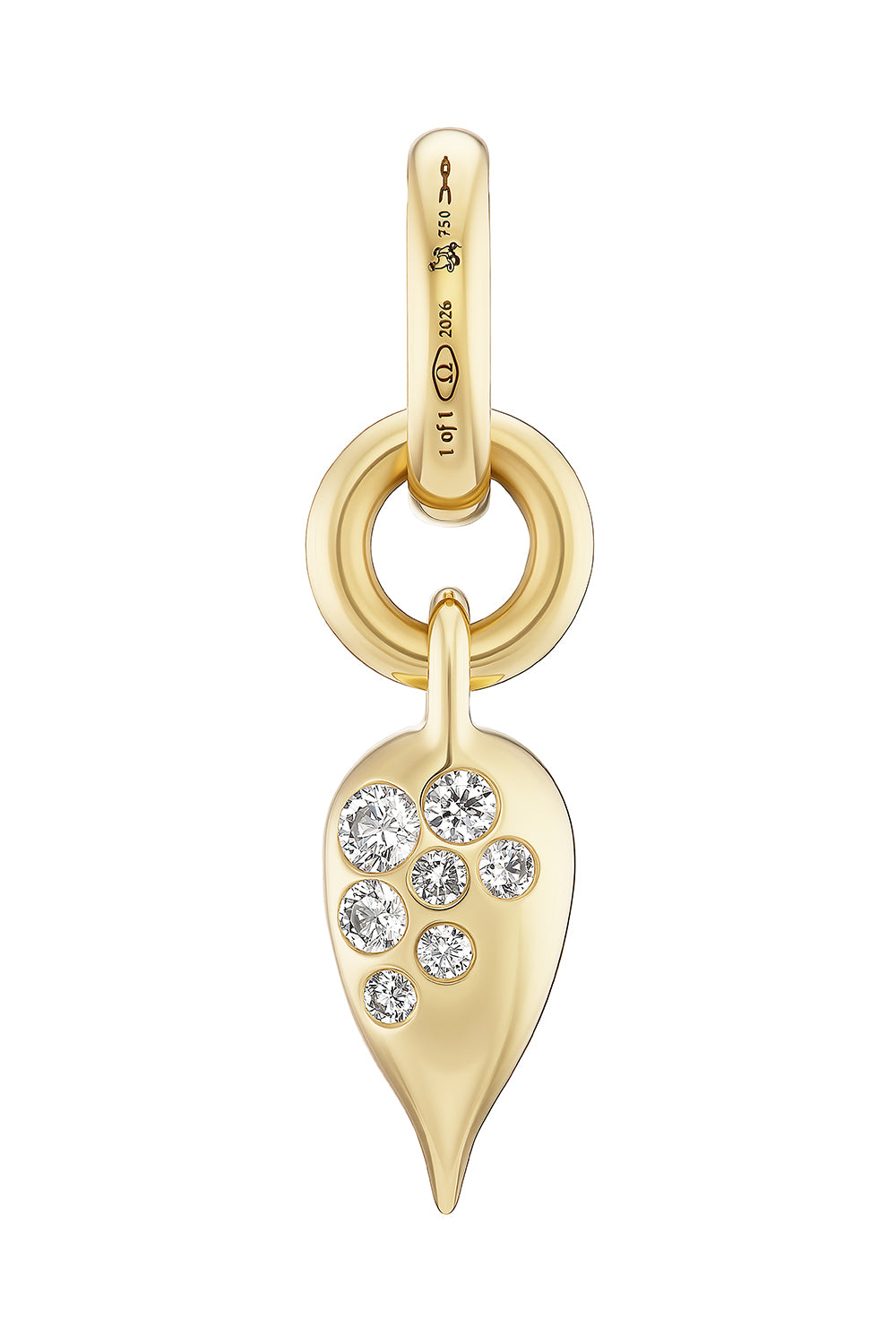 Diamond Thorn Carriage Charm Pendant