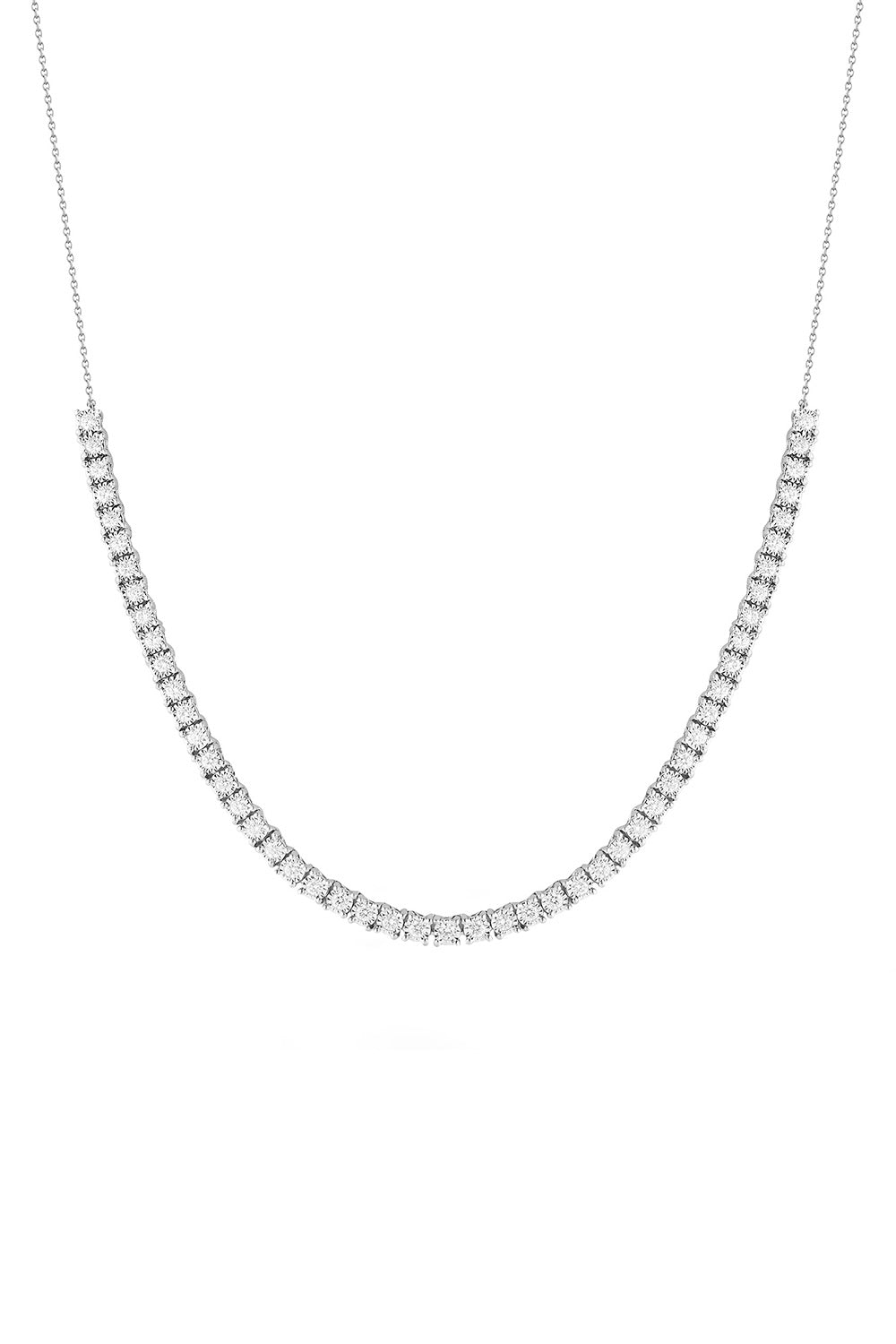 Diamond Ava Bea Tennis Necklace - White Gold-WHITE GOLD-JEWELRYFINE JEWELNECKLACE O-DANA REBECCA DESIGNS