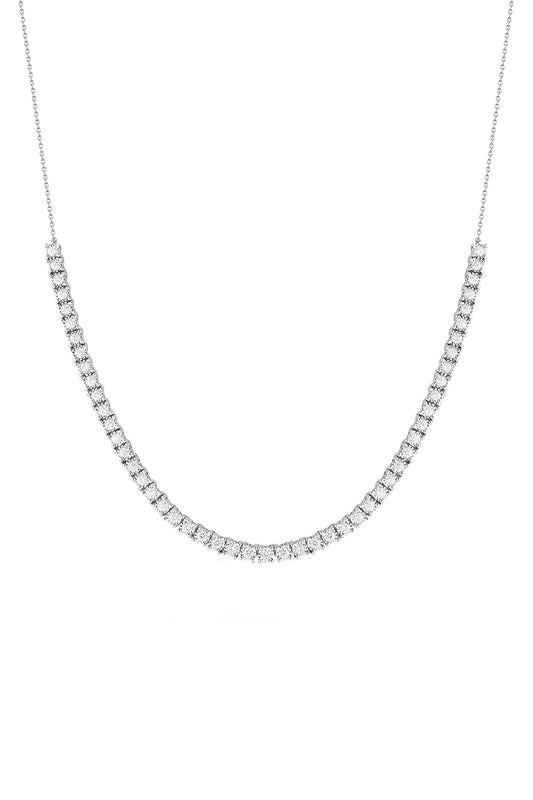 Diamond Ava Bea Tennis Necklace - White Gold-WHITE GOLD-JEWELRYFINE JEWELNECKLACE O-DANA REBECCA DESIGNS