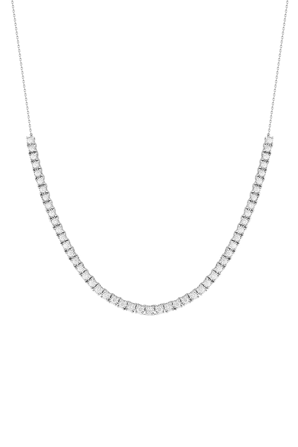 Ava Bea Tennis Necklace-WHITE GOLD-JEWELRYFINE JEWELNECKLACE O-DANA REBECCA DESIGNS