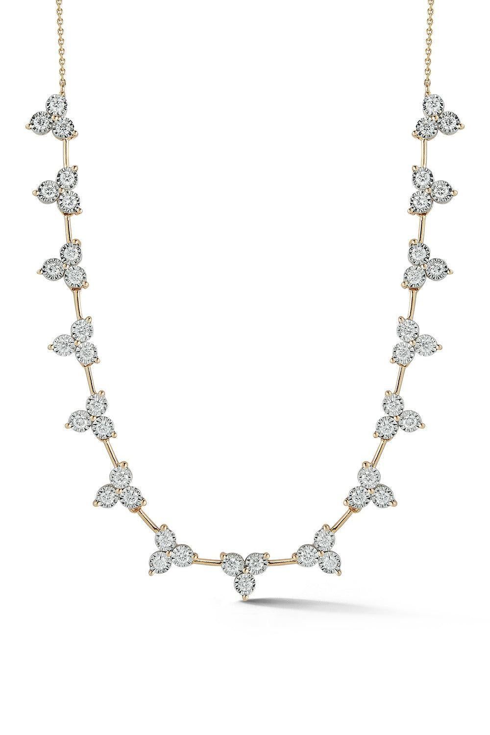 Diamond Ava Bea Trio Tennis Necklace-YELLOW GOLD-JEWELRYFINE JEWELNECKLACE O-DANA REBECCA DESIGNS