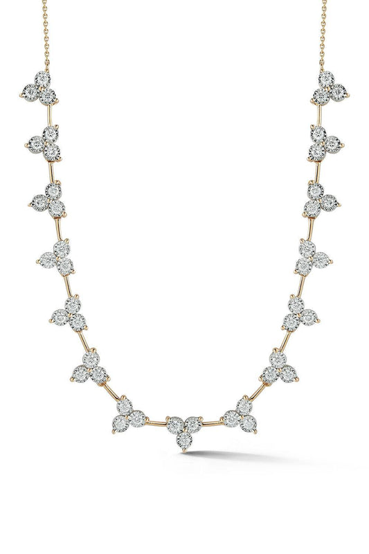 Diamond Ava Bea Trio Tennis Necklace-YELLOW GOLD-JEWELRYFINE JEWELNECKLACE O-DANA REBECCA DESIGNS