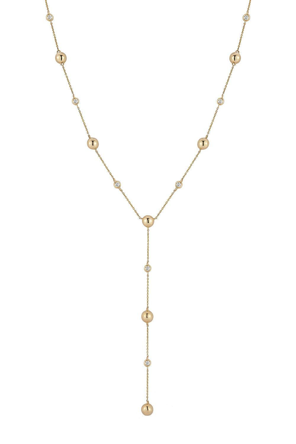 Pearl Sadie Oval Link Necklace-YELLOW GOLD-JEWELRYFINE JEWELNECKLACE O-DANA REBECCA DESIGNS