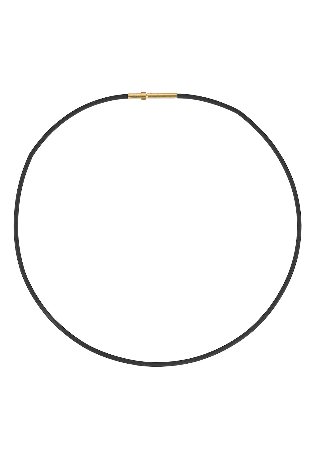Black Silicone Cord Necklace