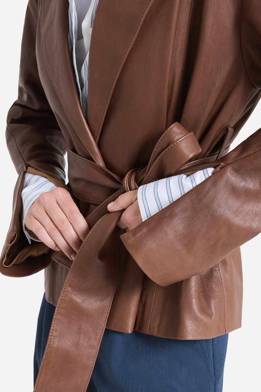 Andie Jacket-BROWN-XS-CLOTHINGJACKETLEATHER-TWP