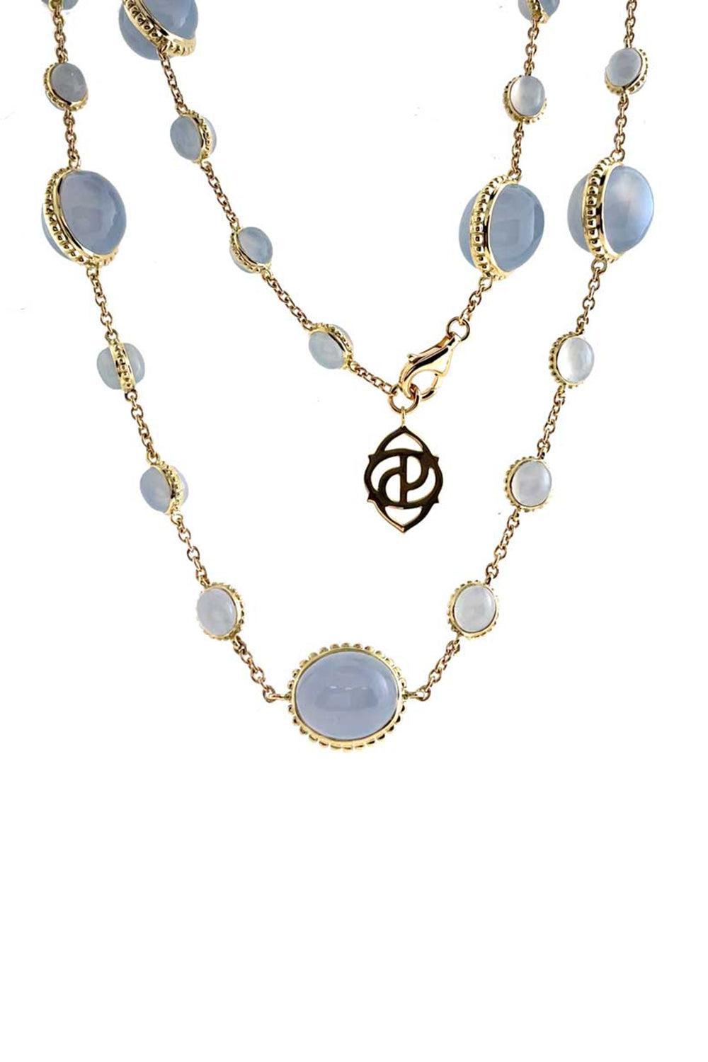 Chalcedony Necklace-YELLOW GOLD-72-JEWELRYFINE JEWELNECKLACE O-PIRANESI