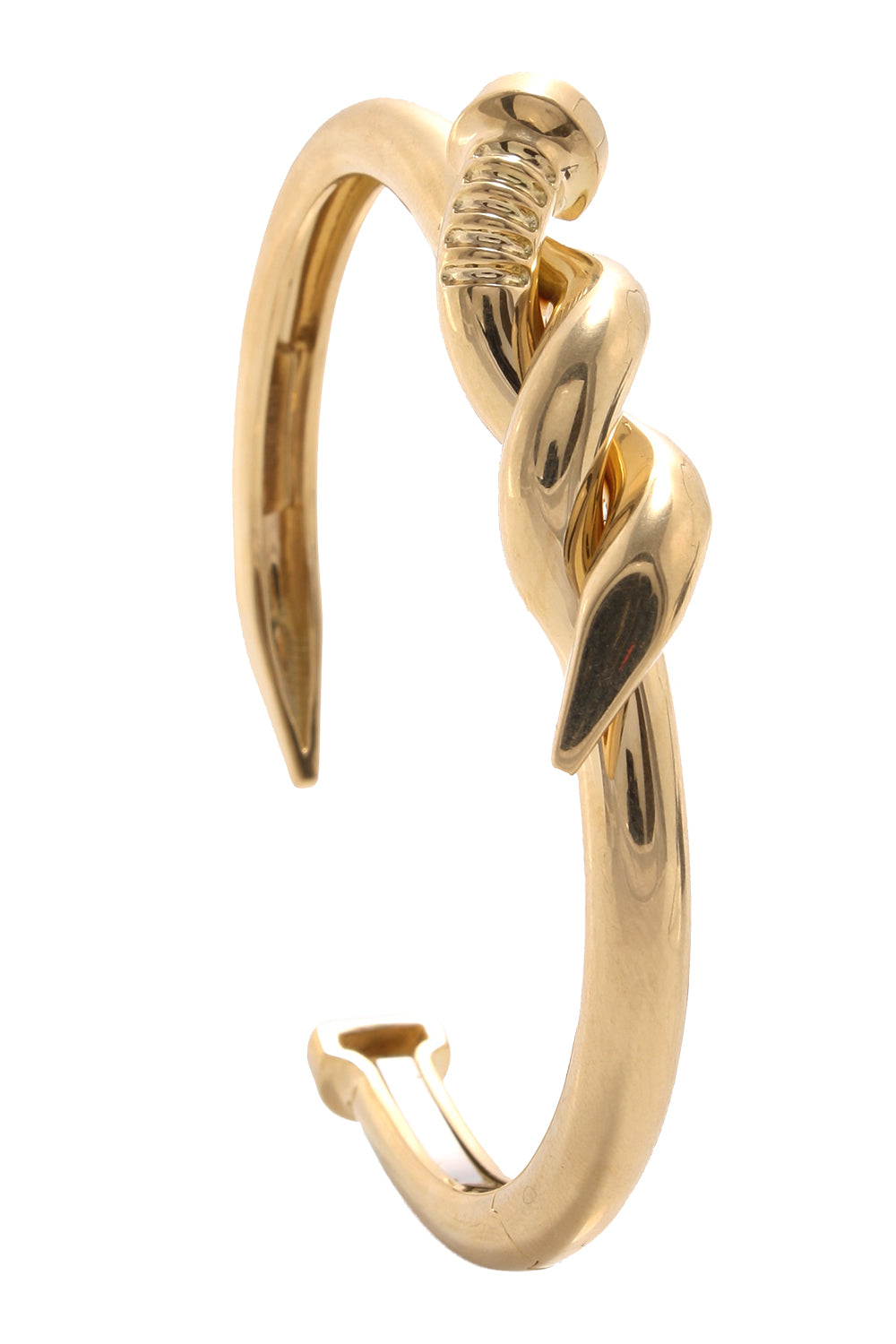 Polished Twist Nail Cuff Bracelet