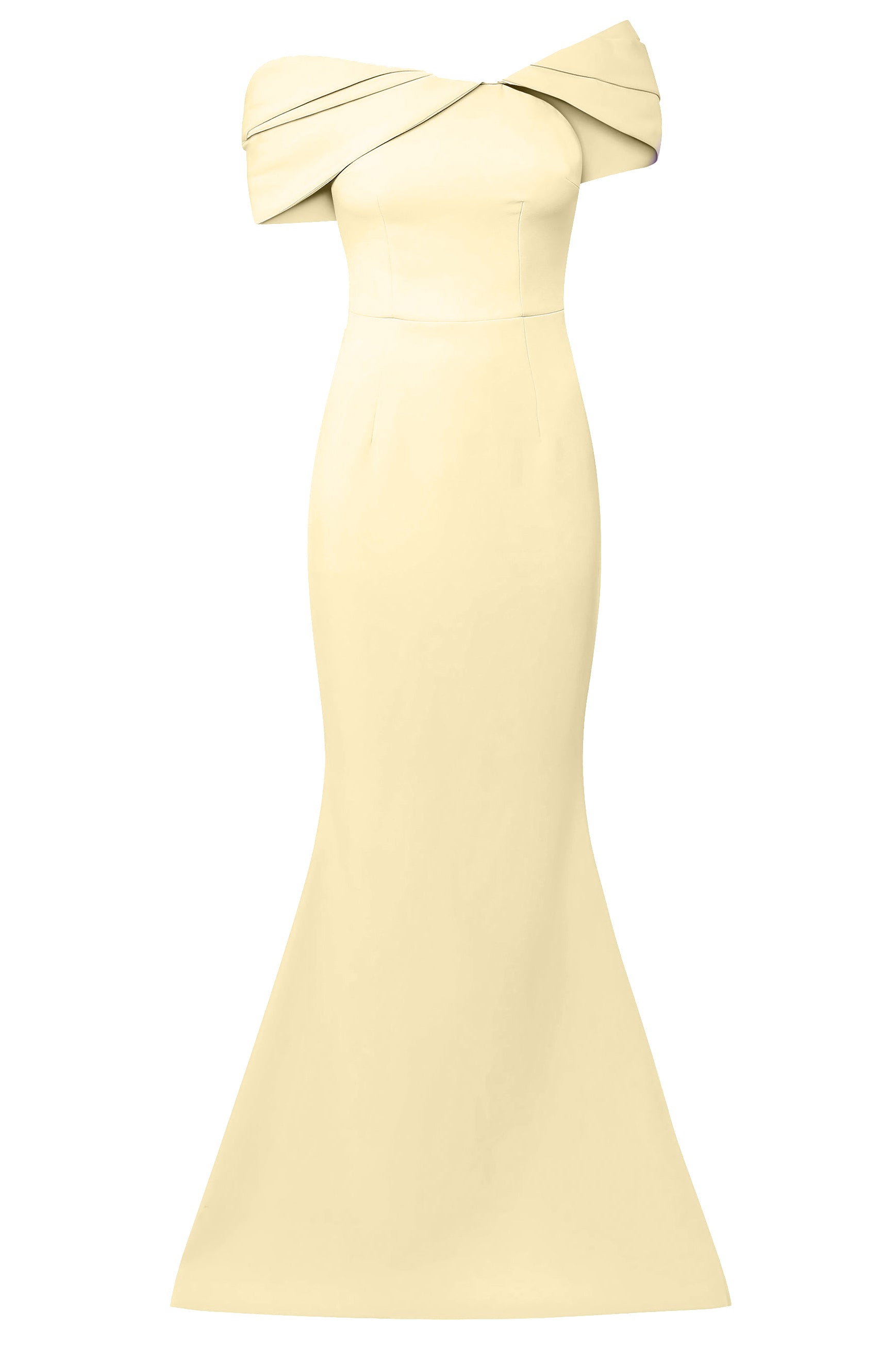 Rossa Long Dress - Pale Yellow