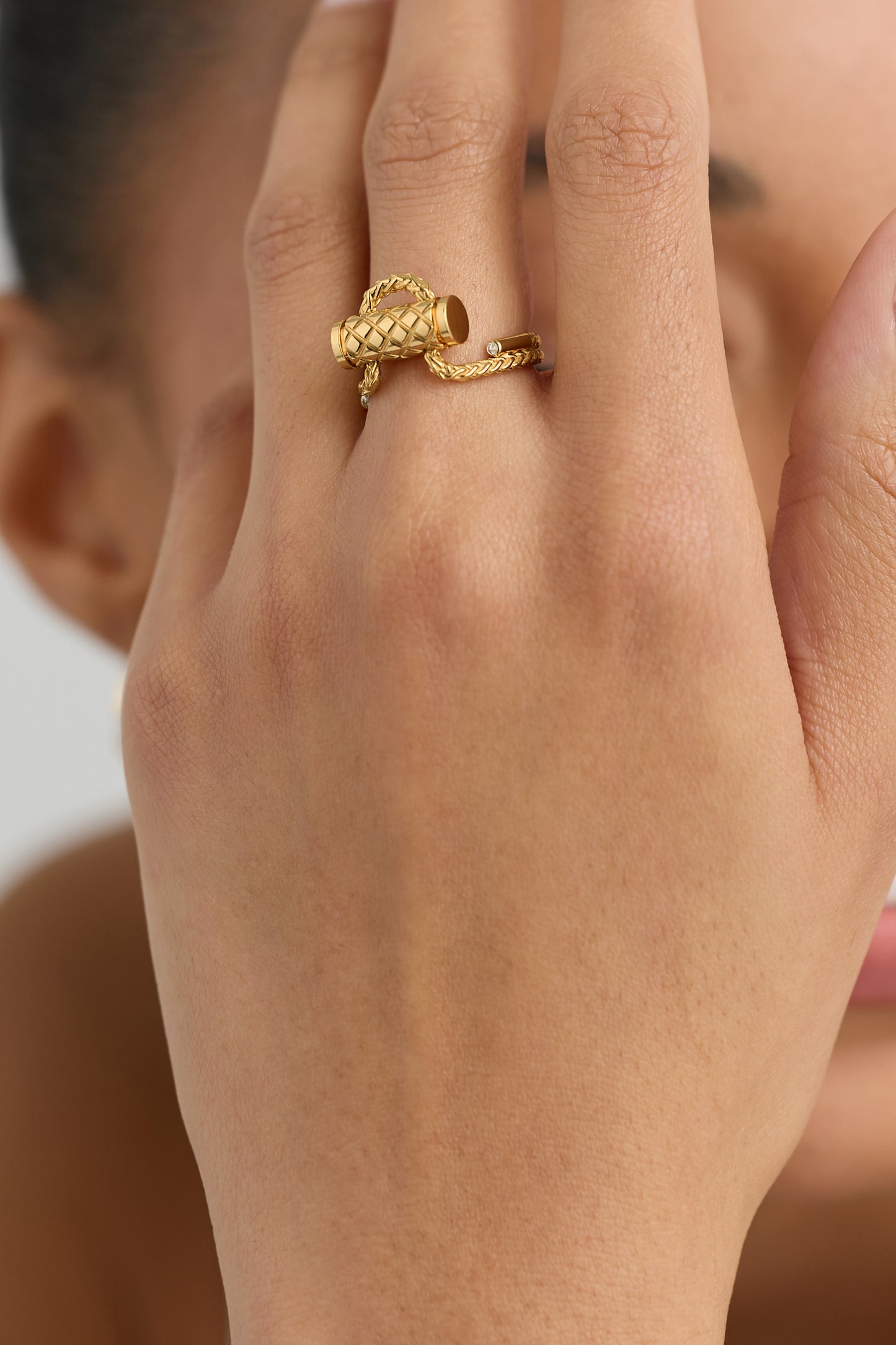 Diamond Latch Ring