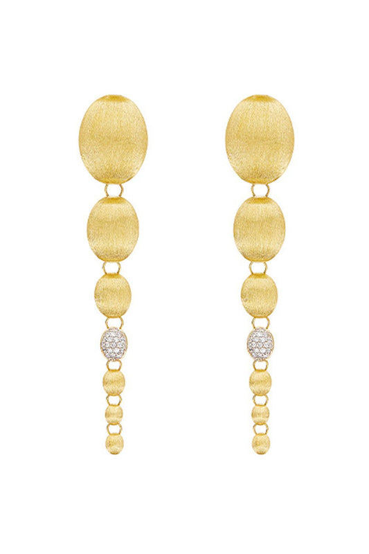 Diamond Ivy Nuvole Chunky Earrings-YELLOW GOLD-JEWELRYFINE JEWELEARRING-NANIS