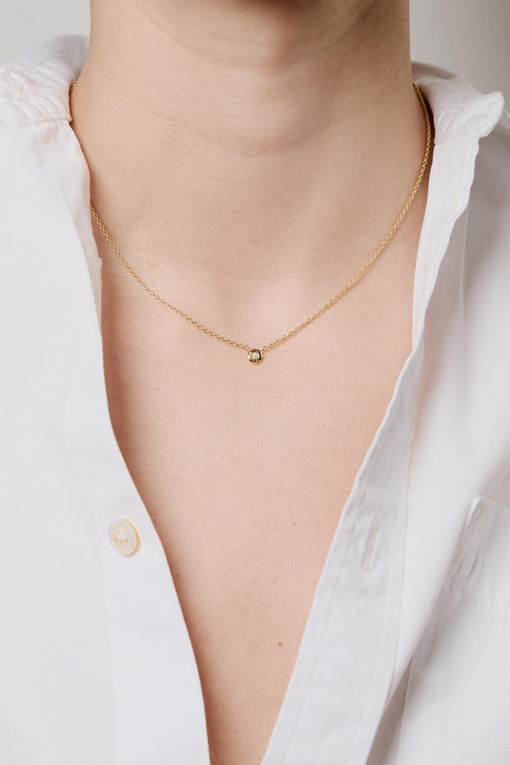Diamond Nesting Gem Necklace-YELLOW GOLD-16-JEWELRYFINE JEWELEARRING-OCTAVIA ELIZABETH