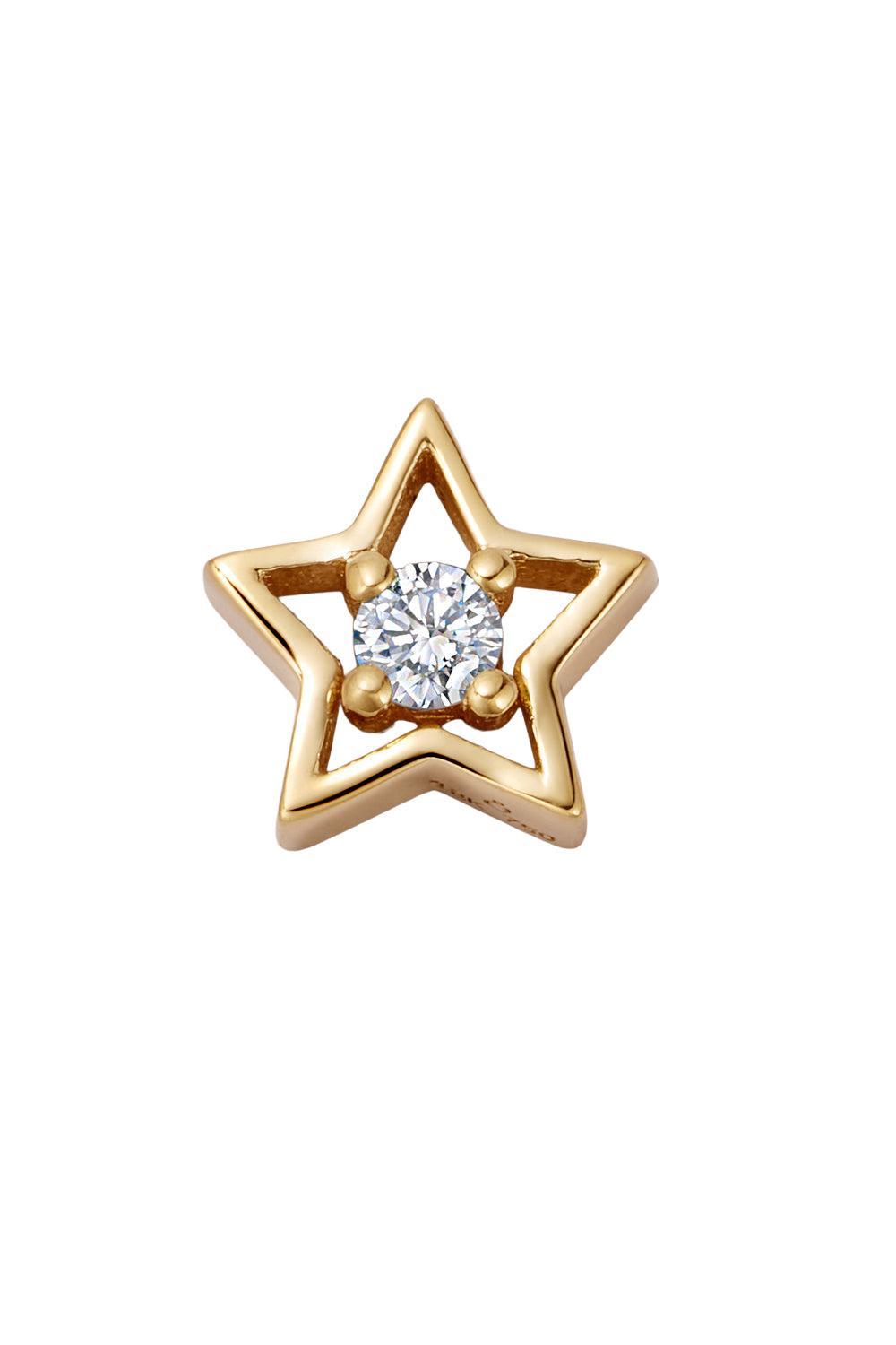 North Star Charm-YELLOW GOLD-JEWELRYFINE JEWELPENDANT-LOQUET