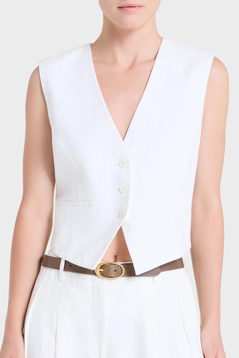 Mila Vest-CREAM-XS-CLOTHINGJACKETVESTS-TWP