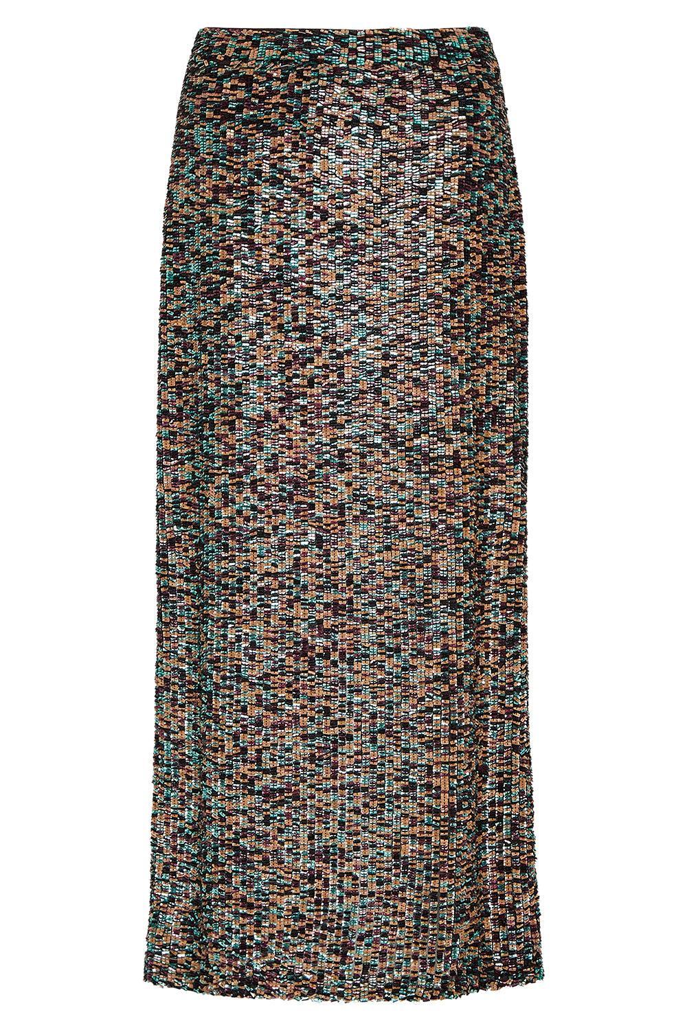 Sylkie Skirt - Dark Chocolate-BROWN-4-CLOTHINGSKIRTMAXI-TWP