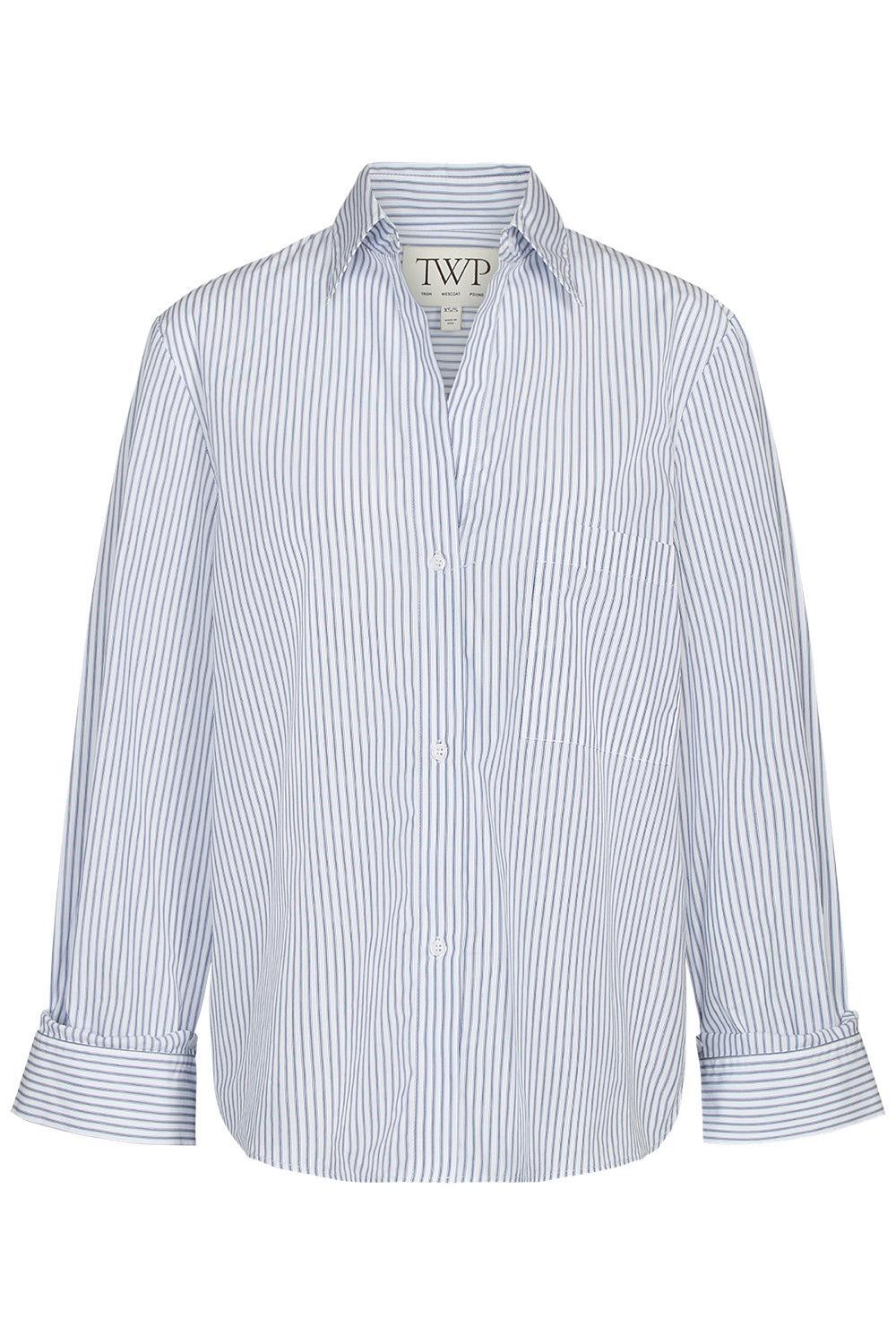Next Morning Shirt - White Midnight-STRIPE-P-CLOTHINGTOPBLOUSE-TWP