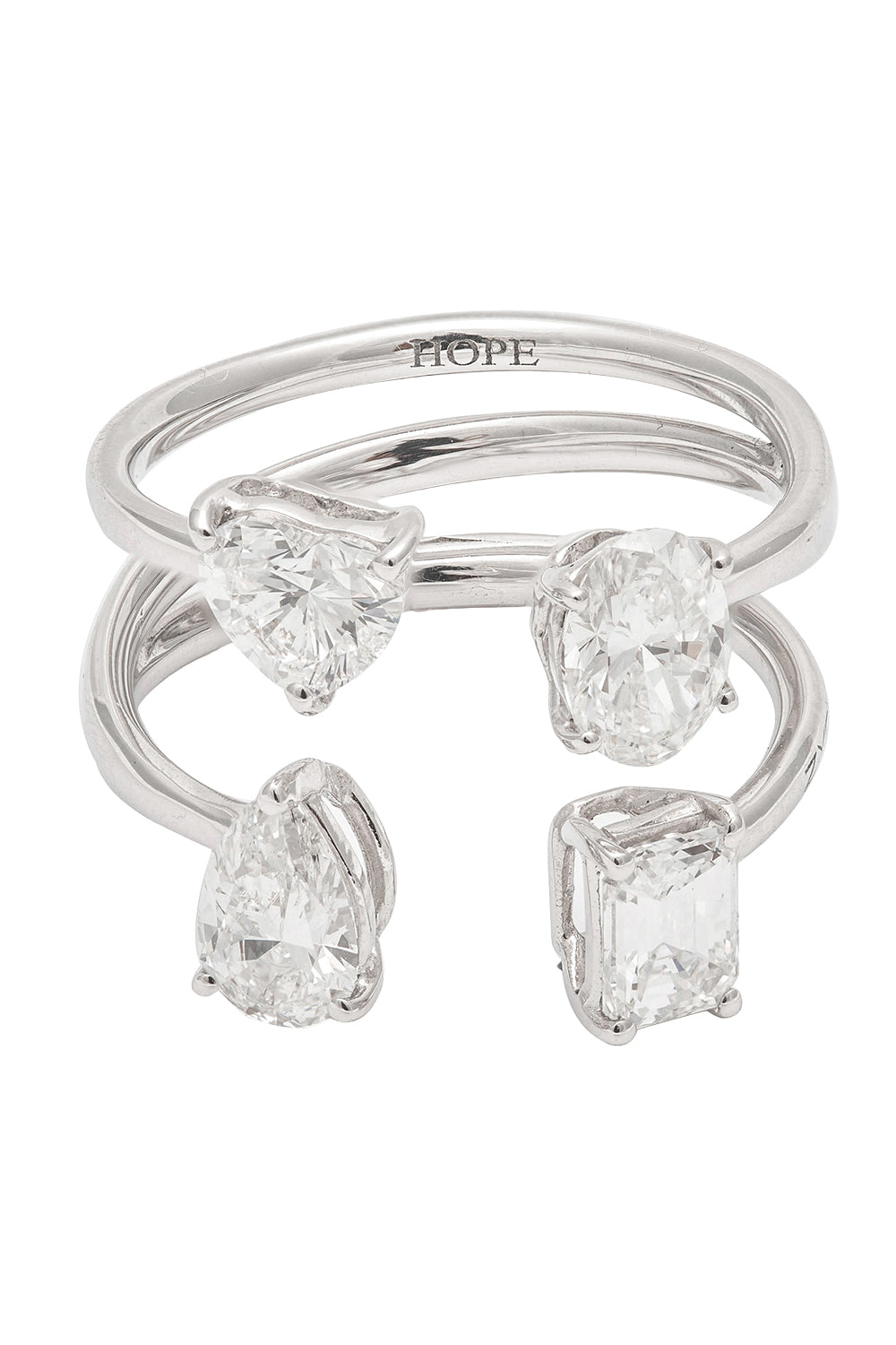 Diamond Open Hope Ring