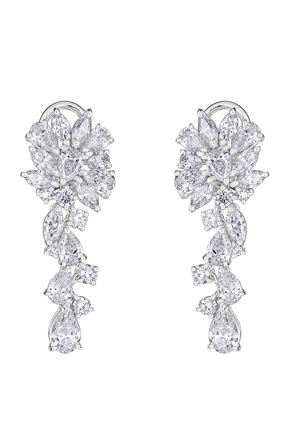 Diamond Dangling Earrings