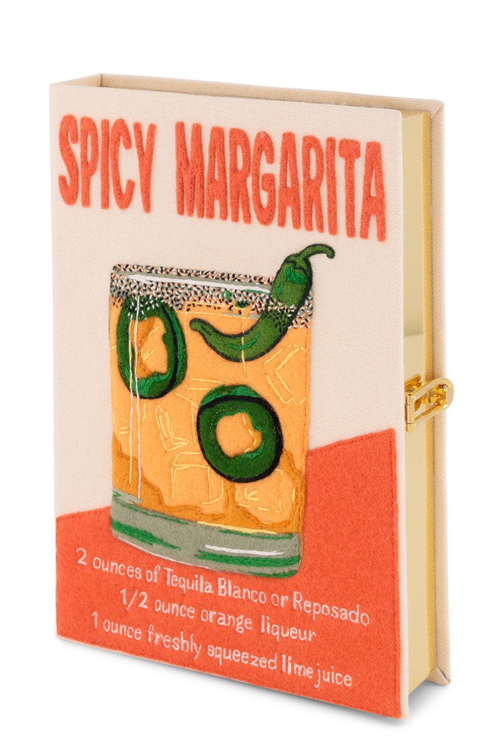 Spicy Margarita Book Clutch Bag-CREAM-HANDBAGCLUTCHES-OLYMPIA LE TAN