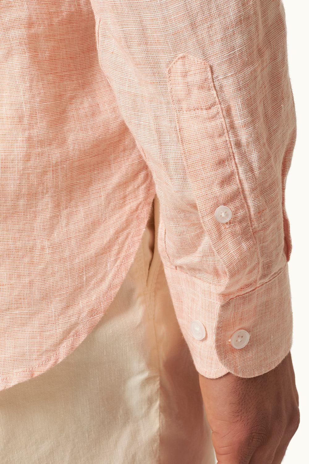 Giles Classic Collar Shirt - Pink Sand White-PNKSANDW-S-MENSCLOTHINGSHIRT-ORLEBAR BROWN