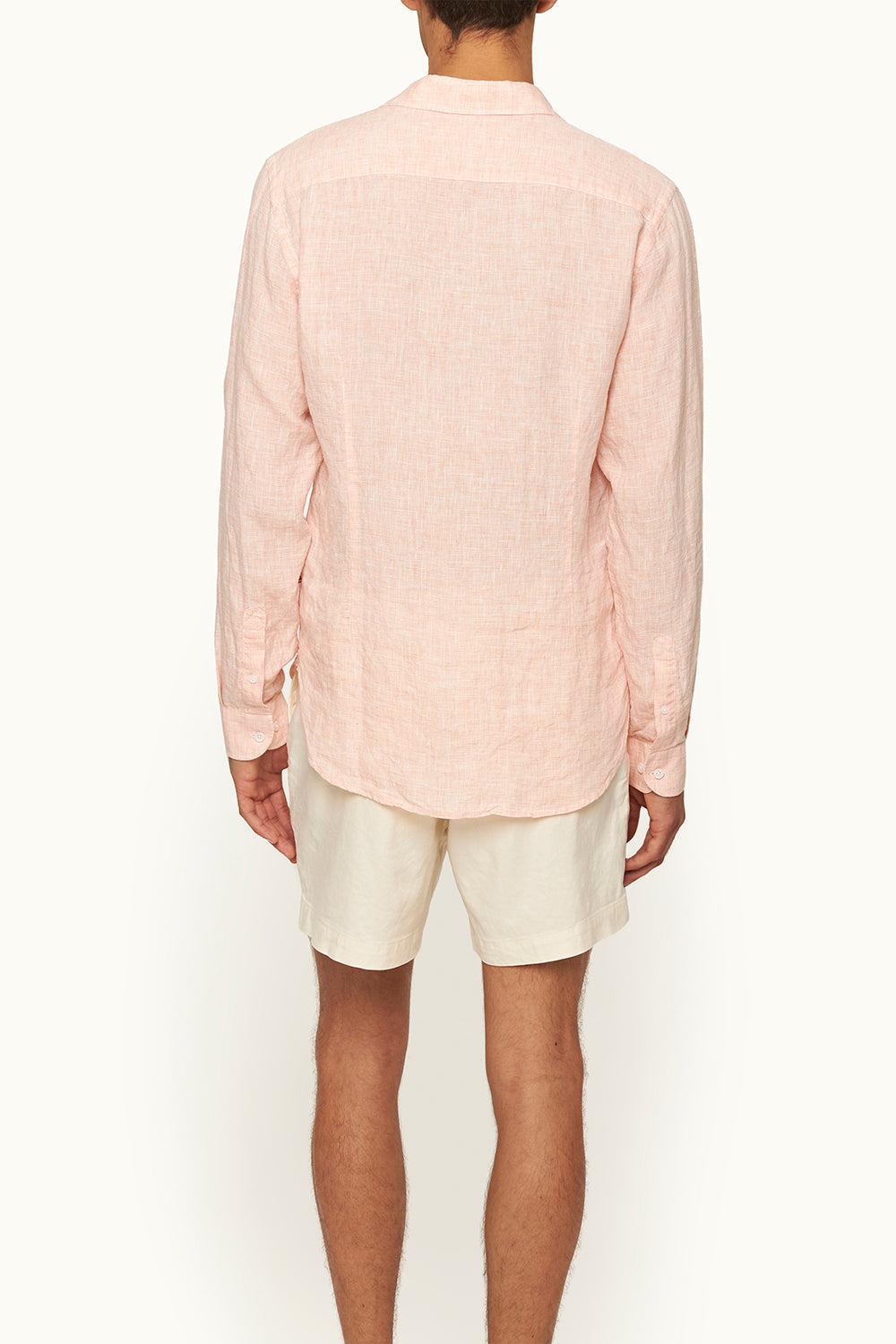  Giles Classic Collar Shirt - Pink Sand White-PNKSANDW-S-MENSCLOTHINGSHIRT-ORLEBAR BROWN 