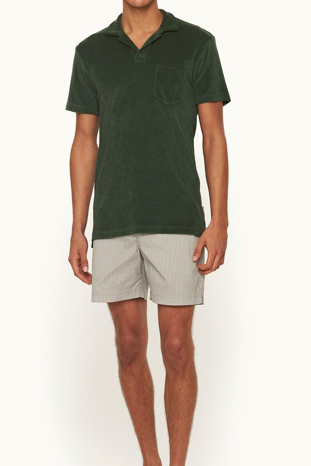  Terry Towelling Polo - Amazon Green-AMAZON GREEN-S-MENSCLOTHINGSHIRT-ORLEBAR BROWN 