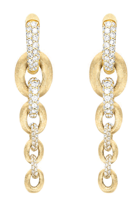 Diamond Libera Aura Four Link Drop Eearrings