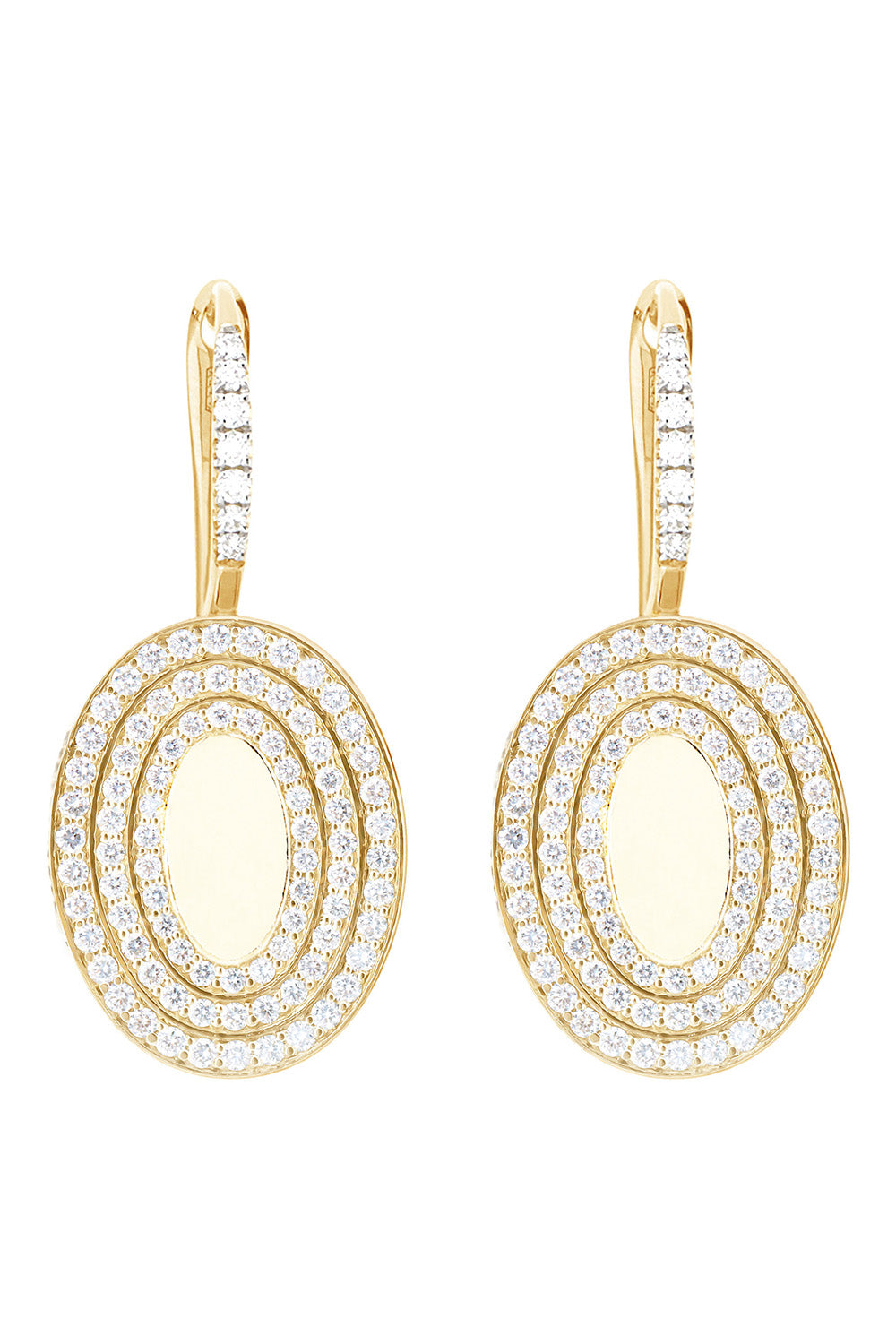 Diamond Boules Sway Drop Earrings