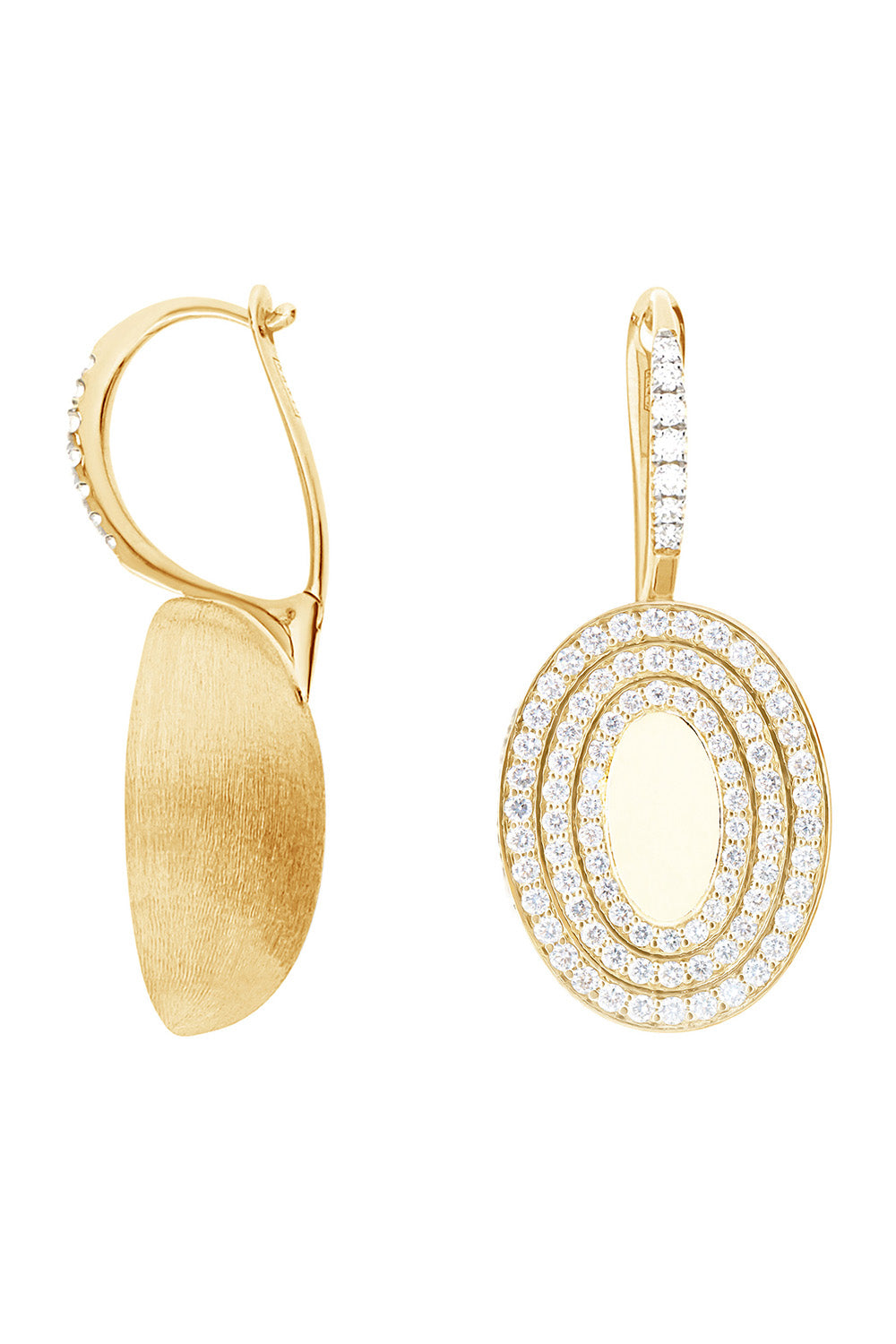 Diamond Boules Sway Drop Earrings