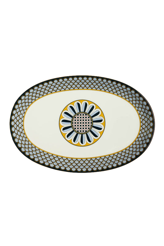 Oval Platter - Odysseus Midnight Blue-BLUE-ACCESSORIEHOME-LA DOUBLEJ